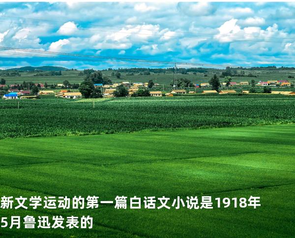 新文学运动的第一篇白话文小说是 1918 年 5 月鲁迅发表的 