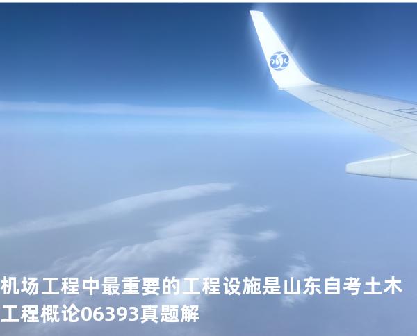 机场工程中最重要的工程设施是 山东自考 土木工程概论 06393 真题解