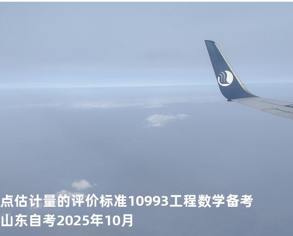 点估计量的评价标准10993工程数学 备考山东自考2025年10月