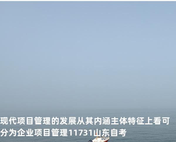 现代项目管理的发展从其内涵主体特征上看可分为 企业项目管理 11731 山东自考