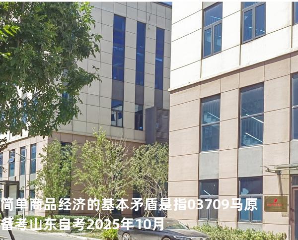 简单商品经济的基本矛盾是指 03709 马原 备考山东自考2025年10月