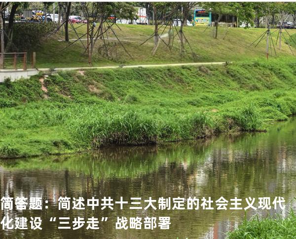简答题：简述中共十三大制定的社会主义现代化建设“三步走”战略部署
