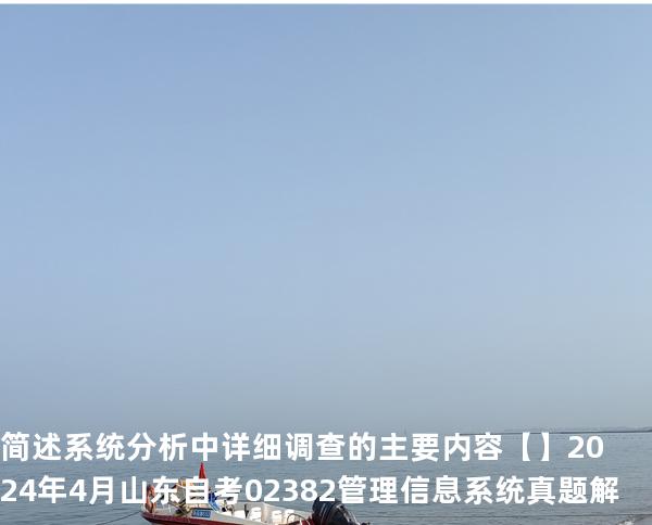 简述系统分析中详细调查的主要内容【】2024 年 4 月 山东自考 02382管理信息系统 真题解