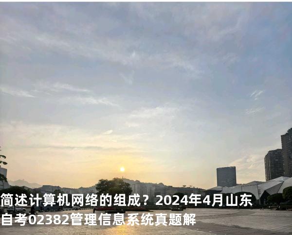 简述计算机网络的组成？2024 年 4 月 山东自考 02382管理信息系统 真题解