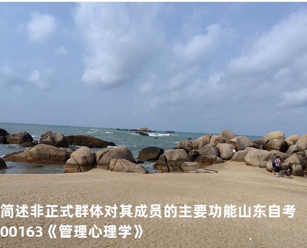 简述非正式群体对其成员的主要功能   山东自考00163《管理心理学》