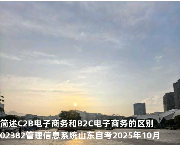 简述C2B 电子商务和B2C电子商务的区别  02382管理信息系统  山东自考2025年10月