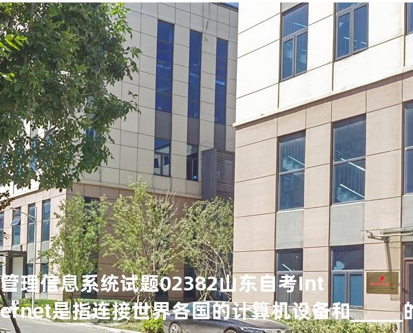 管理信息系统试题 02382 山东自考 Internet 是指连接世界各国的计算机设备和_____的系统
