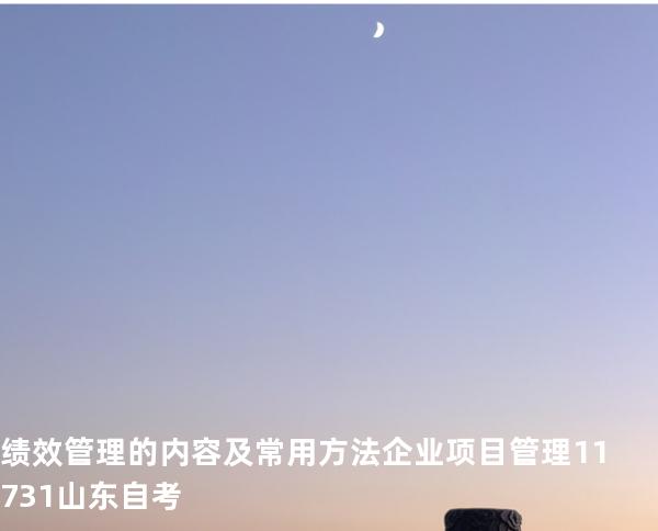 绩效管理的内容及常用方法 企业项目管理 11731 山东自考