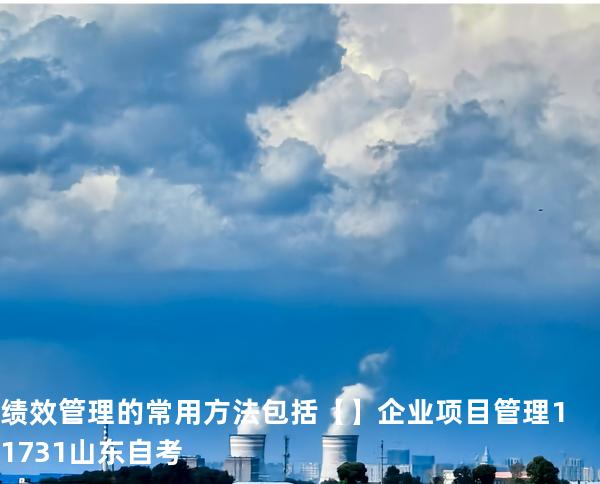 绩效管理的常用方法包括【】企业项目管理 11731 山东自考