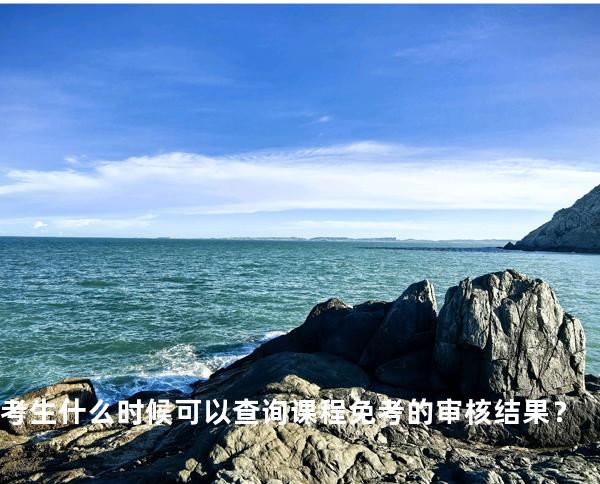 考生什么时候可以查询课程免考的审核结果？