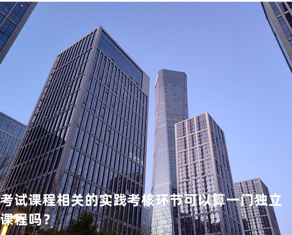 考试课程相关的实践考核环节可以算一门独立课程吗？
