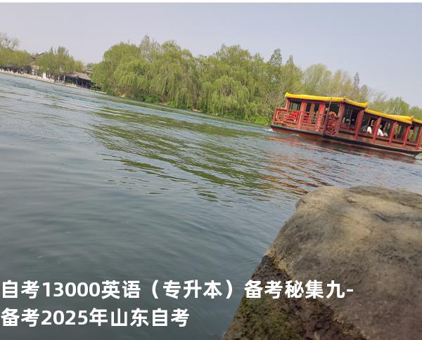 自考13000英语（专升本）备考秘集九  -备考2025年山东自考