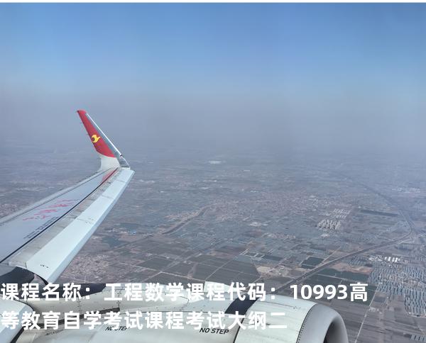 课程名称：工程数学 课程代码：10993 高等教育自学考试课程考试大纲 二