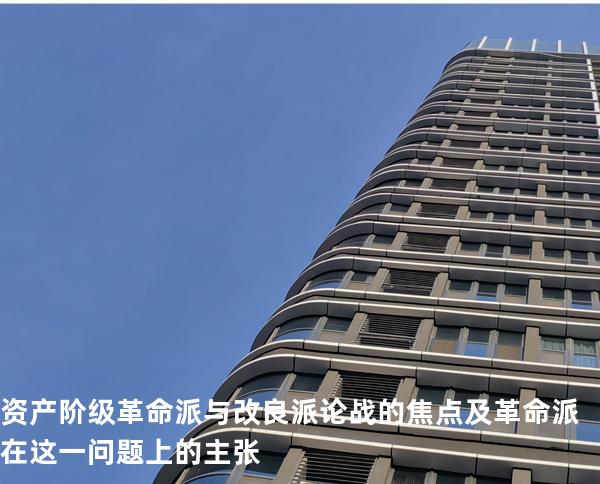 资产阶级革命派与改良派论战的焦点及革命派在这一问题上的主张 