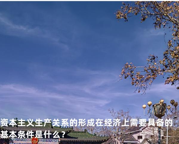 资本主义生产关系的形成在经济上需要具备的基本条件是什么？