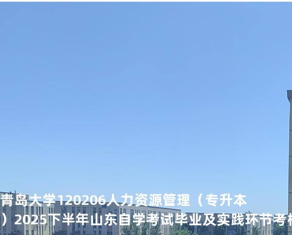 青岛大学    120206    人力资源管理（专升本）2025下半年山东自学考试毕业及实践环节考核科目时间