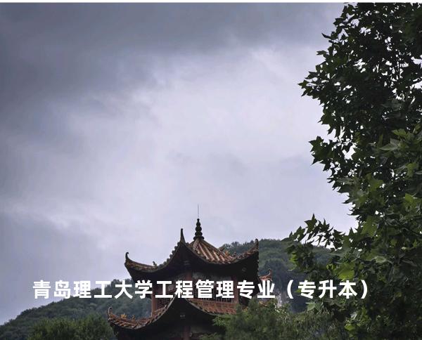 青岛理工大学工程管理专业（专升本）