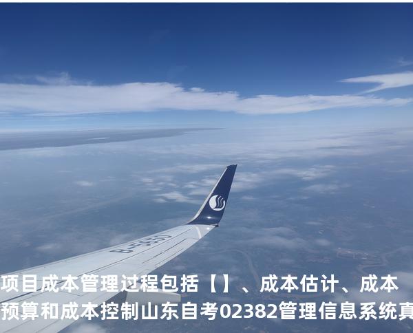 项目成本管理过程包括 【】、成本估计、成本预算和成本控制  山东自考 02382管理信息系统 真题解