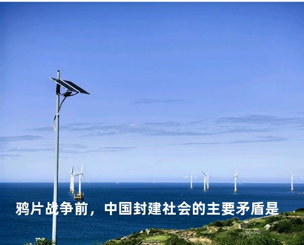 鸦片战争前，中国封建社会的主要矛盾是