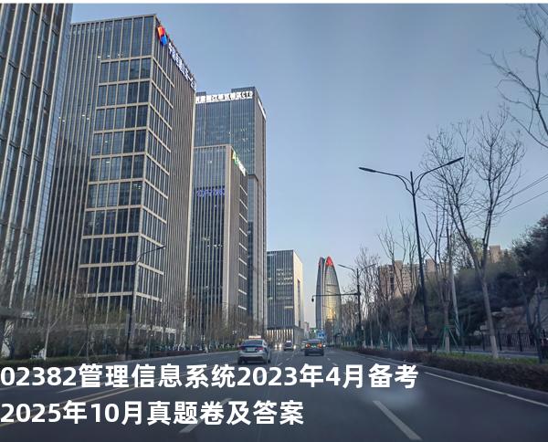  02382管理信息系统2023年4月备考2025年10月真题卷及答案 