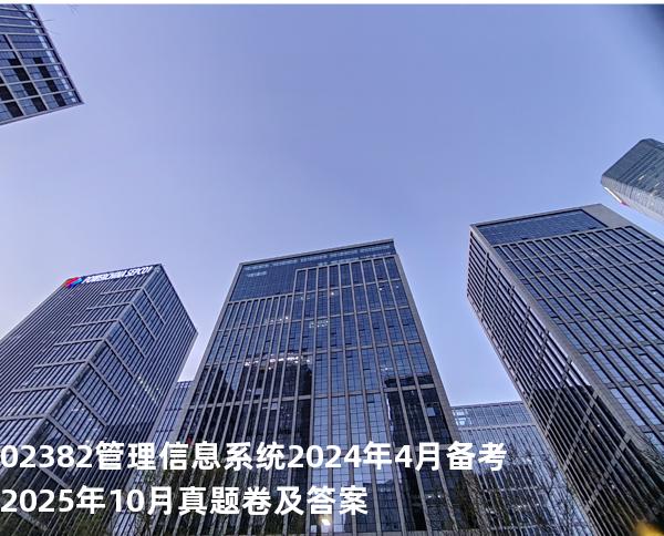  02382管理信息系统2024年4月备考2025年10月真题卷及答案 