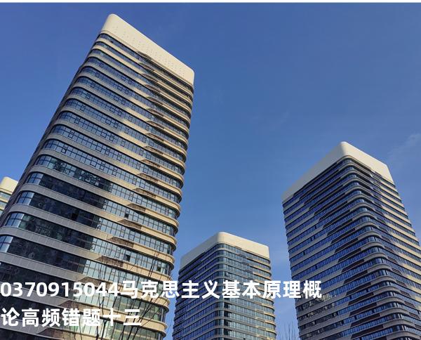 03709/15044马克思主义基本原理概论高频错题十三