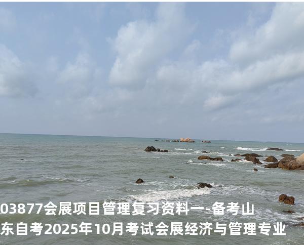 03877会展项目管理复习资料一-备考山东自考2025年10月考试 会展经济与管理专业