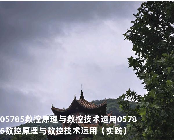 05785数控原理与数控技术运用 05786数控原理与数控技术运用（实践）