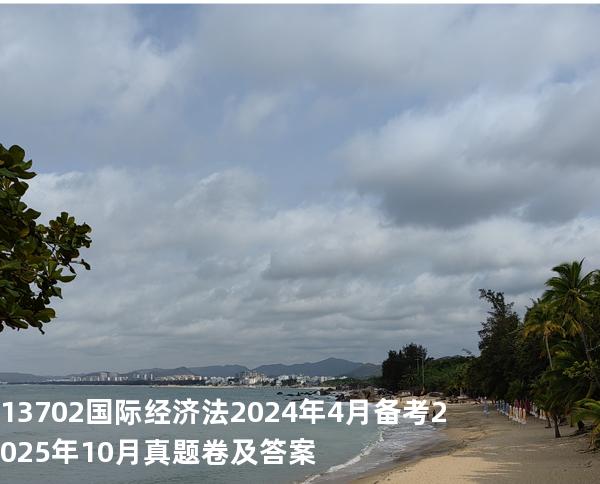 13702国际经济法2024年4月备考2025年10月真题卷及答案