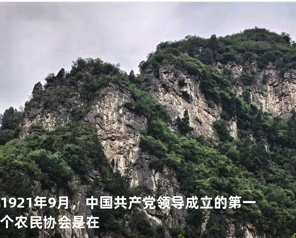 1921年9月，中国共产党领导成立的第一个农民协会是在