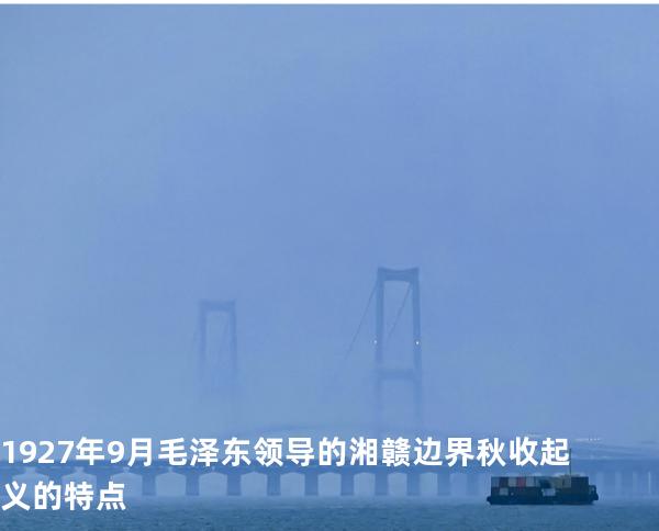 1927 年 9 月毛泽东领导的湘赣边界秋收起义的特点