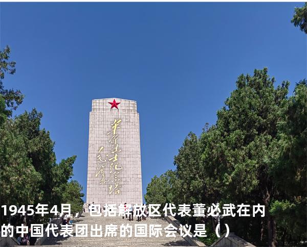 .1945年4月，包括解放区代表董必武在内的中国代表团出席的国际会议是（  ）