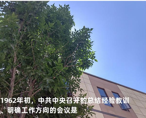 1962 年初，中共中央召开的总结经验教训、明确工作方向的会议是