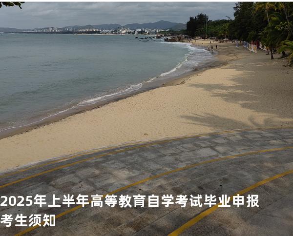 2025年上半年高等教育自学考试毕业申报考生须知 