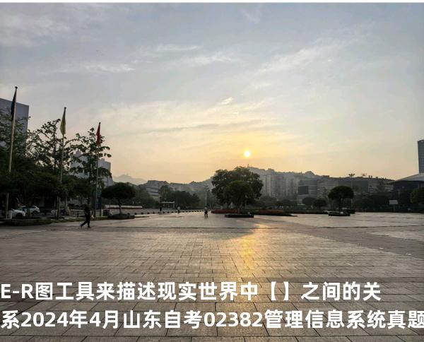  E-R 图工具来描述现实世界中【】 之间的关系 2024 年 4 月 山东自考 02382管理信息系统 真题解